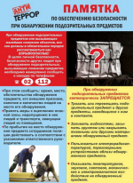 Лучшее средство профилактики терроризма - бдительность населения!